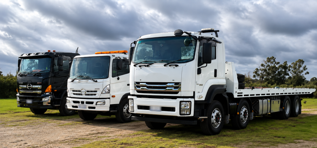 Pro Tilt Transport heavy tilt tray truck fleet for machinery and plant transport in Melbourne, Victoria